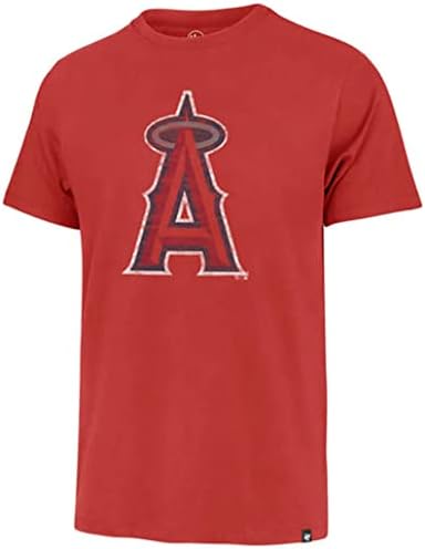 47 Тениска Los Angeles Angels Racer Red Premier Franklin Tee, Малко по-XX-Large