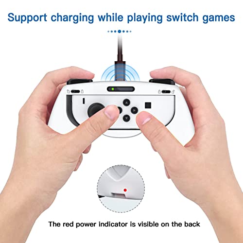 Дръжки Trconk Swtich Joycon, Съвместима с контролери на Nintendo Switch и превключватели OLED Joy-Con, Ергономична Удобна