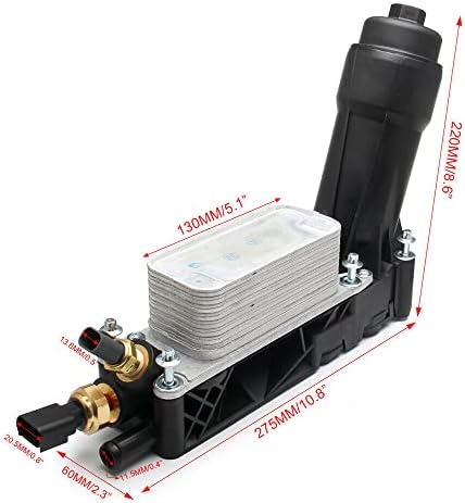 Ensun 5184294AE Корпуса на масления радиатор на двигателя Филтър за подмяна на 2 сензори за 2011-2013 300