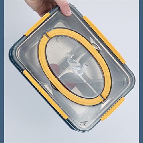 N/A Bento Box Японски Обяд-кутия от неръждаема стомана за закуска, за обяд, кутия за обяд, Кухненски прибори (Цвят: A, размер: както е показано на фигурата)