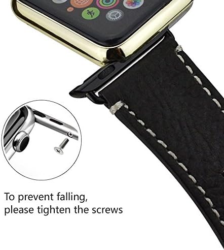 iBazal е Съвместим с каишка на Apple Watch 42 мм 44 мм 45 мм на 49 мм, Смяна на кожа каишка за iWatch Apple Watch