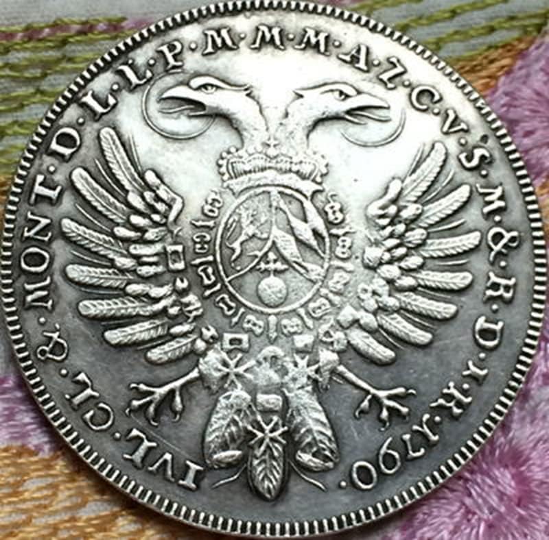 1790 Немски Медни Монети със сребърно покритие Антични Сребърни Доларови Монети Събиране на Занаятите може