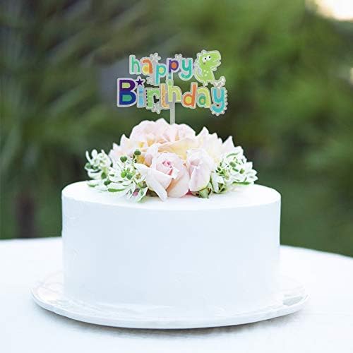 PartyKindom Парти Торта за Десерт Избира Рожден Ден Торта нечовешки животински Тема Акрилни Топперы Парти за Рожден Ден