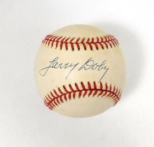 Лари Doby подписа Официални Бейзболни топки OAL Baseball JSA с автограф
