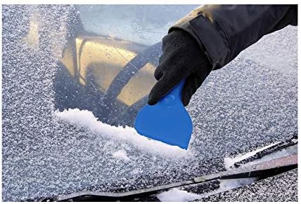 Стъргало за премахване на сняг и лед язовири с пластмасови предното стъкло eBuyGB-Опаковка по 1 парче (син)