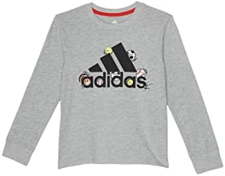 тениска adidas за момчета Adi Sport Хедър с дълъг ръкав (За деца)