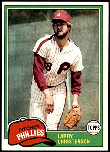 1981 Topps # 346 Лари Кристенсон Филаделфия Филис (Бейзболна картичка), БИВШ Филис