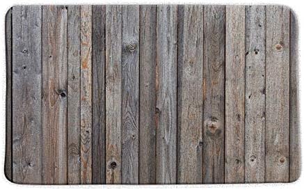 Дървена Подложка За Вана Селски Сиви Дървени Дъски Реколта Врата Дъска за Фермерска къща Farm Life От Микрофибър С ефект на