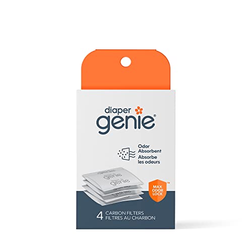 Въглероден филтър за памперси Genie (4 опаковки) | Средство за премахване на миризмата в ведерке за памперси и Дезодорант | е Съвместим с комплекта за памперси Genie Complete ?