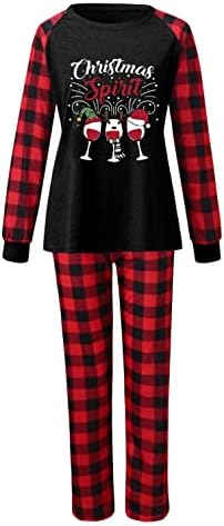 XBKPLO/ Облекло за родители и деца С Коледните Принтом, Семейни Пижама в Клетка с дълги ръкави за Родители и Деца
