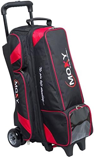 Чанта за боулинг на колелца SIXNE Мокси Dually 4x4 Inline - Черен /Червен