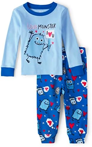 The Children ' s Place / Пижамные комплекти от 2 теми от памук, Монтиране Топ с дълги ръкави и Панталони за момчета