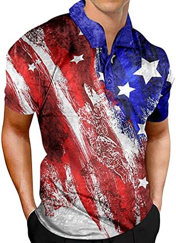 Летни Мъжки Тениски, Мъжки Патриотични Изпълнения, Ден на Независимостта, Американският Флаг, Класическа Тениска за