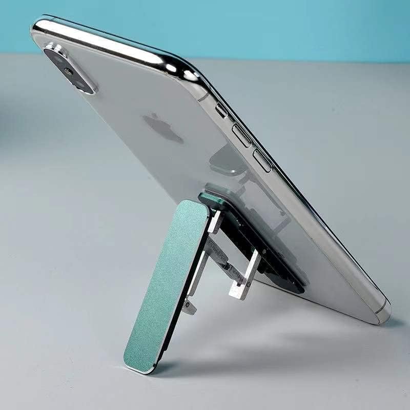 Държач за мобилен телефон LADUMU W-образна форма, лесен за употреба, Мини-поставка за масата, Подаръци за носене, изключително тънък, лесно убираемый Алуминиева сплав