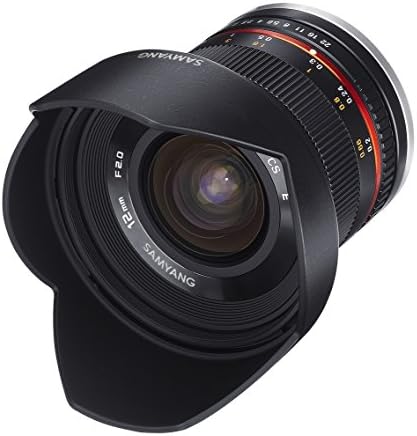 Сверхширокоугольный обектив Samyang SY12M-FX-BK 12 мм F2.0 за фотоапарати Fujifilm X-Mount, черен