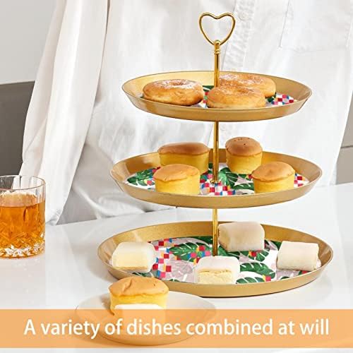 Поставка за торта във формата на малка чаша, украсата на масата, за да празнуват сватба, рожден ден, с шарките на листата на растенията