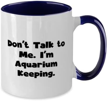 Брилянтна Аквариумная два цвята чаша с 11 грама, Не Говорете с Мен. I ' m Aquarium, За Мъже и Жени, Подарък От Чаша