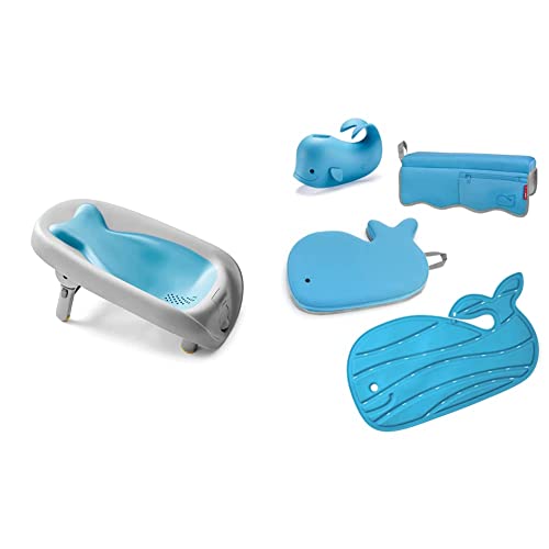 Средства за къпане Skip Хоп за бебета с флип от и ополаскивающей кърпа и средства за плуване, Синьо