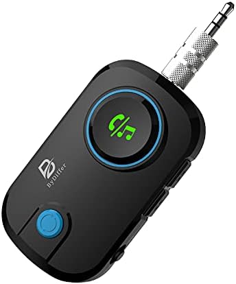 ByDiffer Dual Link Bluetooth 5.0 Аудио Предавател, Приемник Споделяне на до 2 Слушалки 3 в 1 Безжичен Адаптер Aptx с