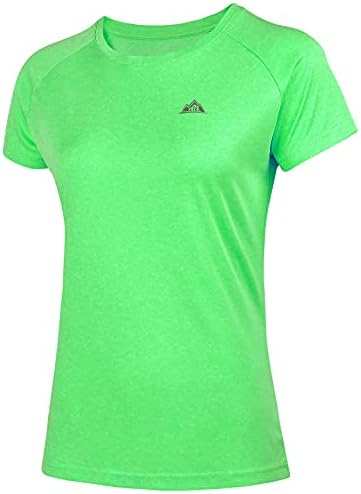 Дамски тениски за джогинг MOERDENG с къс ръкав UPF 50 + Защита От Слънцето SPF бързо съхнещи Спортни Тениски За тренировки