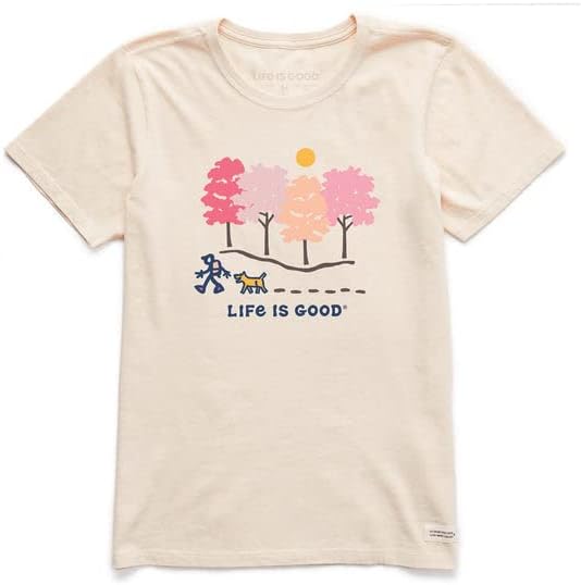 Животът Е Красив. Женска тениска Spring Hike SS Crusher Tee, Замазка Бял на Цвят, Малък