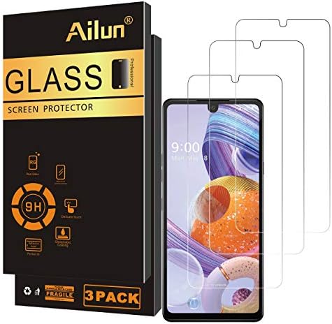 Защитно фолио Ailun за LG stylo 6 3 бр 0,33 мм 2.5 D Edge от закалено стъкло, защита от драскотини, идеален за своята практика