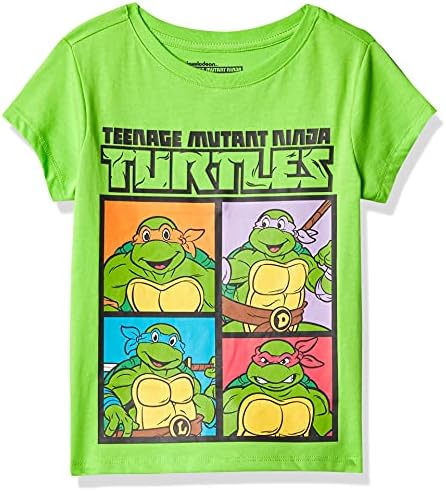 Тениска с графичен дизайн Teenage Mutant Ninja Turtles за момчета С къс ръкав