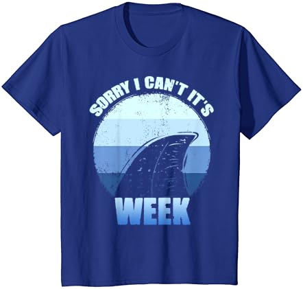Съжалявам, аз не мога, това е Седмицата, Забавен Подарък тениска с Акули, Тениска