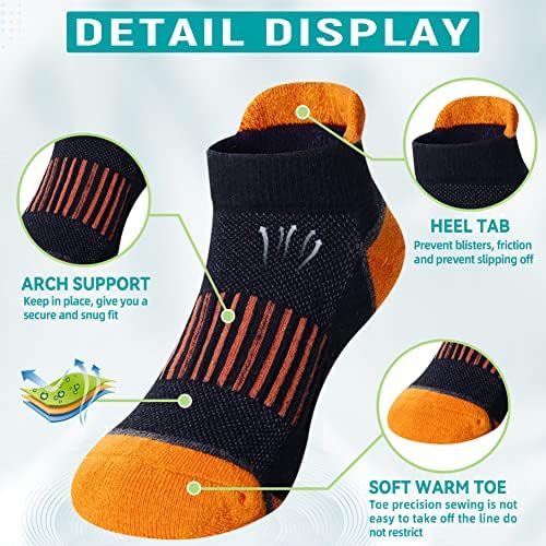 Спортни чорапи до Глезена с полумягкой Подплата За момчета Eyean, Детски Памучни Спортни Чорапи с Ниско деколте, 6 Двойки