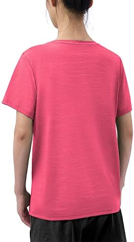Дамски ризи За джогинг MELOO с Къс ръкав - Леки, бързо съхнещи Спортни Ризи - Блузи С кръгло деколте За тренировки