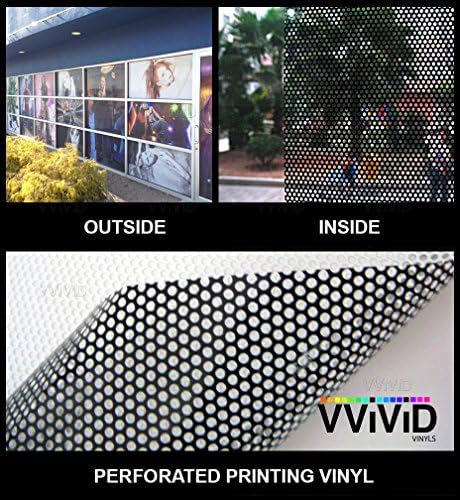 VViViD Едностранно Перфорированное прозорец Филмът Винил За уединение Рулонная Стикер Лист САМ Лесен за използване Воздухоотделяющий