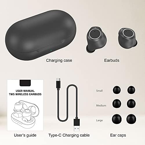 Безжични Bluetooth слушалки V5.2, съвместими с Motorola Moto G Stylus 2021, с зарядно калъф за слушалки-притурки. (V5.2