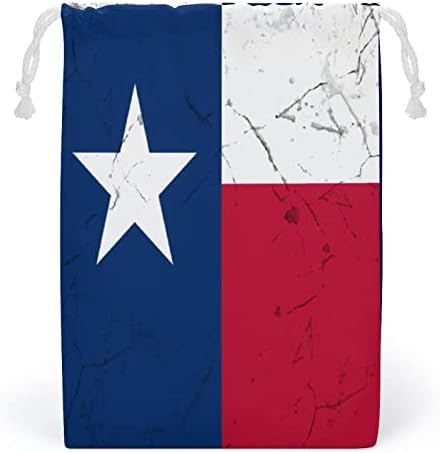 Флаг на щата Тексас, Потертая Холщовая Чанта За Съхранение, Множество Авоська на съвсем малък, Чанта за количка, Чанта