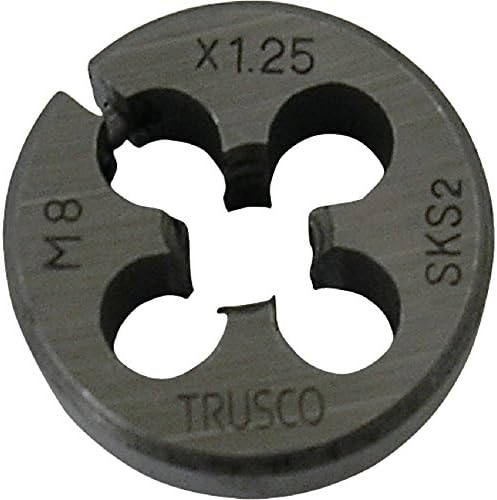 TRUSCO T25D-Кръгли зарове 8X1,25 диаметър 1,0 инч (25 мм) M8 x 1,25 (SKS)