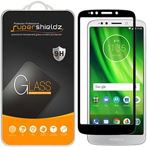 (2 опаковки) Supershieldz е Предназначен за Motorola (Moto G6 Play) Защитен слой от закалено стъкло (пълно покритие на екрана)