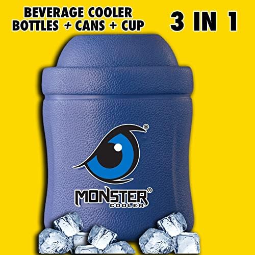 MONSTER COOLER 3-в-1, САМО Регулируема охладител за консерви/Бутилки | САМО лек Неразрушаемый охладител за напитки |