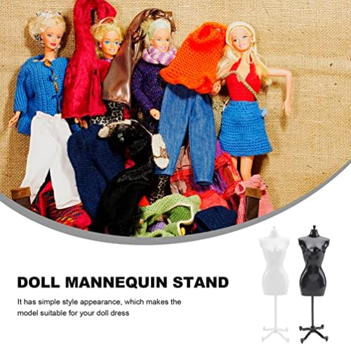 Operitacx Поставка за кукли на Поставка за кукли 10 бр. Форми за Куклен Рокли Малка стоп-моушън Модел на