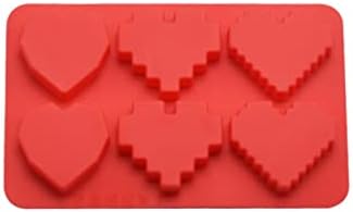 Направи си САМ Кристална Капка Лепило Мухъл Пиксел Силиконовата Форма във формата на Сърце с Кристали Комплекти за Печене