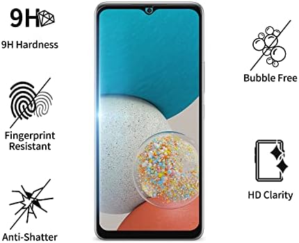 GOBUKEE [3 опаковки] за Samsung Galaxy а a53 5G 2022 / A52 4G Защитно фолио за екран от закалено стъкло [Пълно покритие с пълна лепило] HD Clear, твърдост 9H, удобен за носене, лесен за инстали