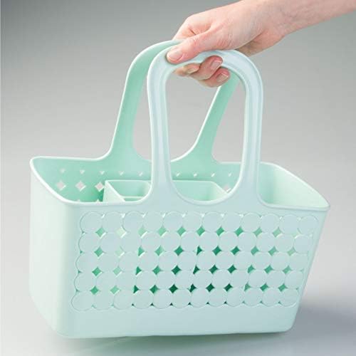 IDesign Пластмасова чанта за душ с разделители, незаменим в Колежа за стая в общежитието, обща баня, Колекция Orbz