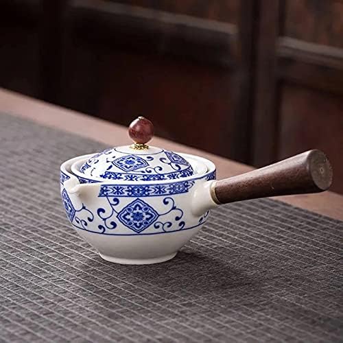Китайски Керамичен чайник FHGH, Керамичен чайник на 360 °, Китайски Домакински Кана с Филтър, Черен Керамичен Чай набор от Кунг-фу,