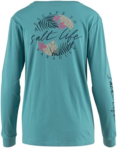 Женска тениска на Приятел Salt Life Palm Oasis с дълъг ръкав