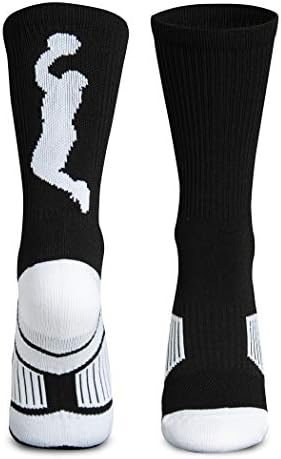 Баскетболни чорапи с наполовина мека подплата за Екипажа |