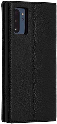 Калъф-хастар - Samsung Galaxy Note 10 + Чанта-Портфейл-за Награда - 6,8 инча - Черна кожа