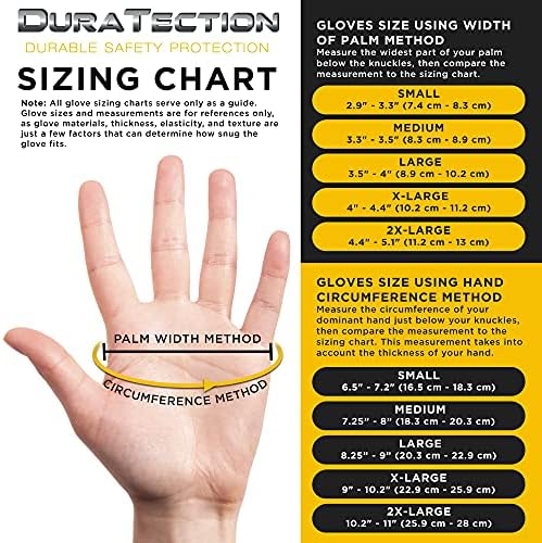 Ръкавици за еднократна употреба от нитрил Dura-Gold HD Black, Кутия от 100 броя, Размер X-Large, 6 Мл, Без
