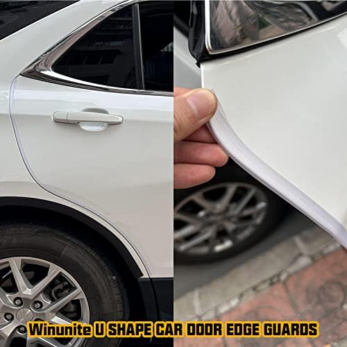 Защита на Ръбове на вратата на колата Мразовит Прозрачна 32,8 Ft Winunite Без Метални Скоби Универсална Засаждане Протектор