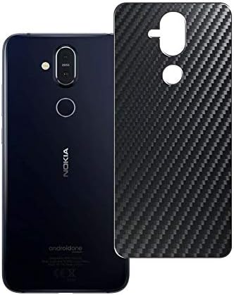 Защитно фолио Puccy 2 Pack за обратно екрана, съвместима със защитен калъф Nokia 8.1 Black Carbon TPU (не закалено стъкло /