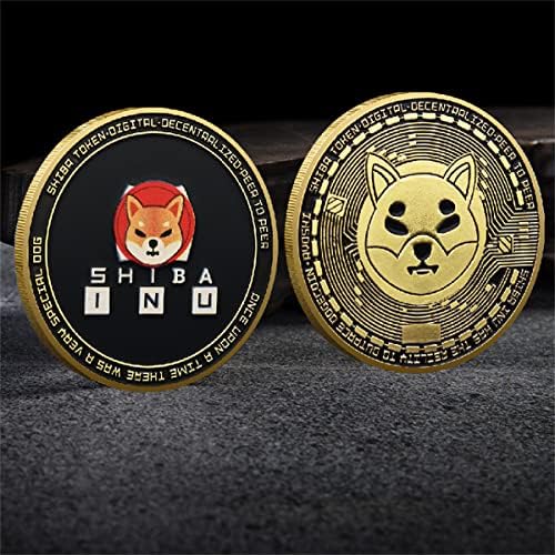 Нов Вид Цветен Триизмерен Медна Възпоменателни монети Shiba-Ин Dogecoin Edition Колекционерско Мед Покритие, Жетони За