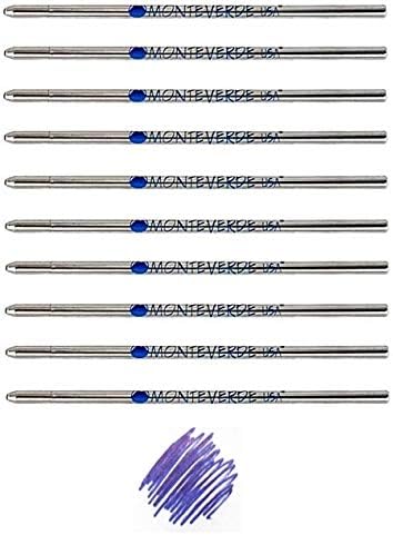 Сос за химикалки Monteverde D1 мини - и Многофункционални дръжки, Средната точка, Мек ролка, по 10 броя в опаковка (видима опаковка) (черен)