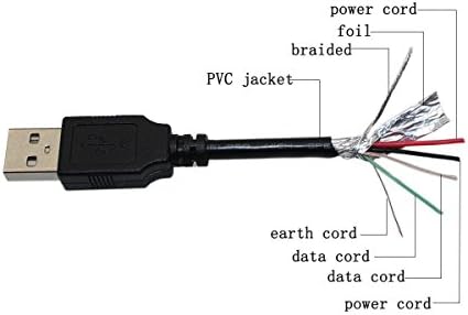 BestCH 2 метра Кабел за зареждане от USB преди dc, Зарядно Устройство за Преносим КОМПЮТЪР, захранващ Кабел за